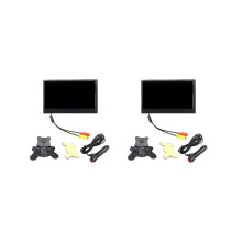 2 x 12V-24V 7-Zoll TFT-LCD-Farbmonitor in HD-Qualität für Kfz-Rückfahrkameras, elektronisches Kfz-Zubehör