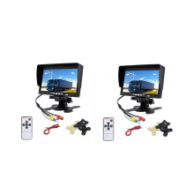 2x 12V-24V 7-Zoll TFT-LCD Farb-HD-Monitor für Auto-LKW-Überwachungskamera