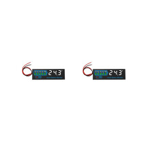 2x 18650 Li-jon Lipo Litiumtest 7-55 V blybatterinivåindikatortestare LED-displaymätarmodul kapacitetsspänningsmätare,
