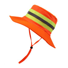 Chapeau de pêcheur extérieur réfléchissant- rouge orangé