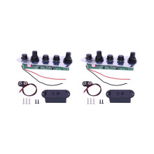 2x 5 Jazz JB Bass Loaded Wired Control Plate für 4/5-saitige Bassgitarrenteile