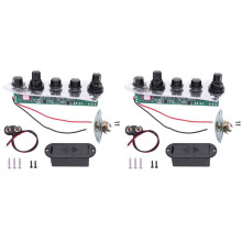 2x 5 Jazz JB Bass Loaded Wired Control Plate für 4/5-saitige Bassgitarrenteile JB07