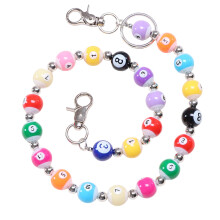 Elegant Metallic Beaded Design Waist Chain-Colorful billiard