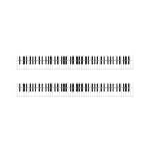 2 x 88-Tasten-Übungskeyboard mit Notentabelle für Klavierbegeisterte, Übungs- und Lehrmittel für Anfänger
