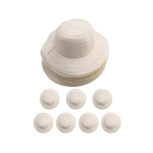 20-teiliges DIY-Strohhut-Set für Strand, Sommer, Arbeit, Bauernhüte für Männer, Frauen und Kinder, Cowboy-Geburtstagsdekoration