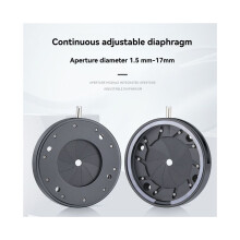 1.5-17 mm Manually Adjustable Mechanical Iris Diaphragm with Aperture for Digital Camera Microscope Iris SK17