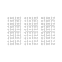 15 Streifen, 90 Farbtöpfchen, leere Farbstreifen, Farbbecher, 10-ml-Farbtöpfchen, transparente Aufbewahrungsbehälter