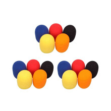 15-Piece Plain Disposable Microphone Protective Case, Thickened Microphone Cover, Microphone Blowout Cover for KTV