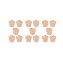 15 gewebte Körbe ohne Henkel für Partygeschenke, Basteldekoration, geeignet für verschiedene Anlässe