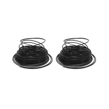 2x gezahnte Hochleistungs-Trimmerschnur, 3 mm x 50 Meter Nylon-Trimmerdraht, geräuscharme Trimmerschnur