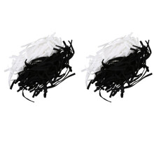 200 Pieces Sew-on Elastic Band with Adjustable Buckle Stretchable Mask Ear Loops Lanyard Ear Protectors Rope DIY Making Supplies