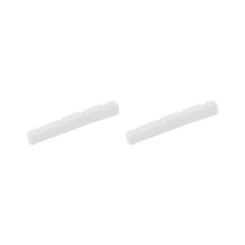 2x Geschlitzter, gebogener Knochensattel für 4-saitige PB Precision Jazz Bässe, 4,2x3.
