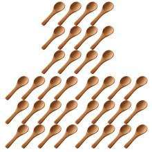 150 kleine Holzlöffel, Naturholzlöffel, Honig-Teelöffel, Gewürzlöffel für die Küche (Leicht)