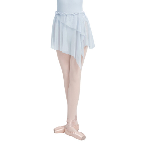 Professional Ballets Performances Skirt Wrinkles-Mist blue L