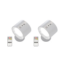 2X Glow Right Halo Lux, Glow Right Everywhere-ljus, Glow Right-ljus, USB-laddningsbara ljus, vita