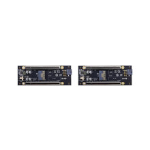2x PCIe 4.0 x16 Steckplatz-Adapterkarte, PCIe 4.0 x16 auf SFF-8654 8i Riser-Karte. Erfordert Mainboard-Unterstützung