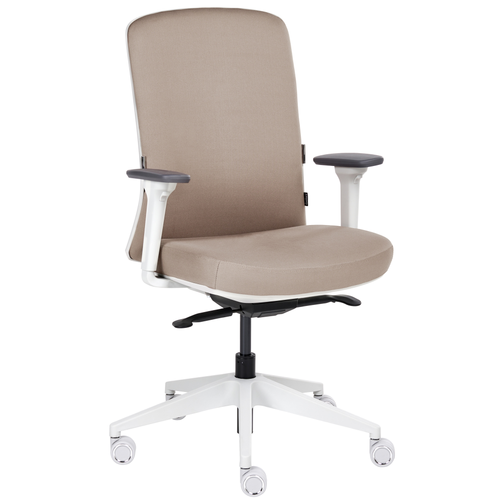 Beliani Office Chair Kamilon Fabric Taupe