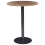 Beliani Bar Table MORELLA Black/ Dark Brown 80 cm 80 cm 1