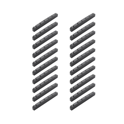 20x Pt500000 XL Schwarze selbstschmierende Schlitzmutter