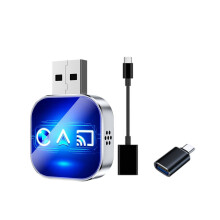 3-in-1 Wireless CarPlay Adapter: Mirror Link, CarPlay, Android Auto, USB-Dongle, Plug & Play – Kabelgebundenes