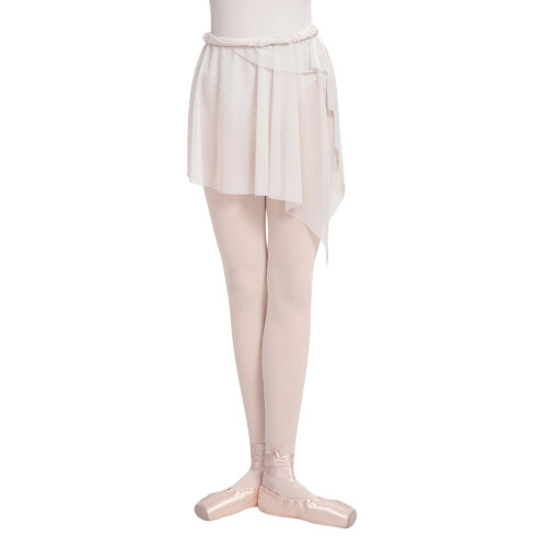 Jupe de danse de ballets en nylon extensible avec une-V gris L