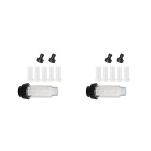 2x Wasserfilter-Gartenschlauch 3/4 Zoll Wasservorfilter-Wasserfilterset mit 10 Filterkartuschen + 4