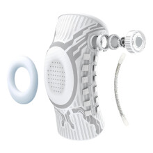Ergonomic Knee Wrap Band That Reduces Stress On-White Left L