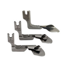 3-teiliger, gebogener Industrie-Rollensaumfuß 1/8 Zoll + 3/16 Zoll + 1/4 Zoll zum Säumen von Schlauchseiden