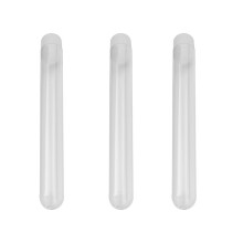 300 pieces 12 x 100 mm transparent laboratory reagent glass vials with push caps, school laboratory supplies