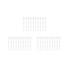 30-teiliges Set aus 2- oder 3-reihigen Tortenplattenständern, versilbert