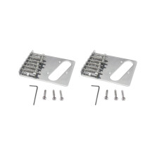 2x Vintage Style 6-Saiten-Sattel-Toploader-Brücke zum Ersetzen von Elektror-Gitarrenteilen im Telecaster-Stil