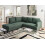 Beliani Corner Sofa 4 Seater BREDA Fabric Dark Green Right Hand 2