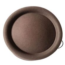 Fashionable Solid Color Wool Beret For Women Men Unisex-Gray