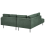 Beliani Corner Sofa 4 Seater BREDA Fabric Dark Green Right Hand 5