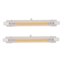 2 dimmbare R7S LED COB 10W 118mm LED-Lampen ersetzen Halogenlampen, warmweißes Licht, 220V