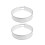 2x Thin-band heating elements for household electrical appliances, kettle heating ring 170mm 1