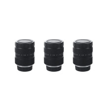 3X TV-objektiv/CCTV-objektiv för C-mount-kamera 25 mm F1.4 i svart