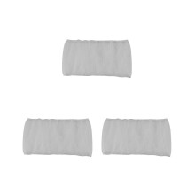 3X Bird Cage Cover Seed Catcher Bird Cage Mesh Net Cover Rock Guard (White-M)