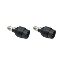 2x E27 Zoom-Spotlight, dimmbar, COB, P20 LED, 12 W, Einbauleuchte, Schwarz, für Esszimmer/Wohnzimmer,