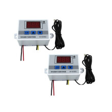 2X XH-W3002 220V Digital LED Temperature Controller 10A Thermostat Control Switch Probe with Waterproof Sensor W3002