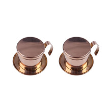 2x Edelstahl-Kaffeefilter für vietnamesische Kaffeespezialitäten (Einzeltasse)