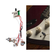 3 Potis für Strat-Gitarre, vorverdrahtet, 1 Band, 2 Klangregler, 5-Wege-Schalter, 3-500K Potis