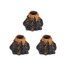 3x Vulkanförmiges Aquarium Aquarium Dekoration Sauerstoffpumpe Bläschenstein Luftpumpenantrieb Aquarium