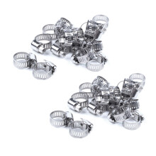 30 Stück Edelstahl-Schlauchschellen, 8 mm bis 12 mm Verschluss