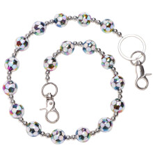Punk Bead Charm Belt Chain Waist Pants Chain for Jeans-football
