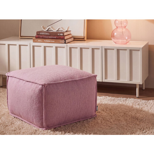 Beliani Pouffe SHERALI Cotton Pink 1