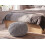 Beliani Pouffe PRIENE Cotton Light Grey 2