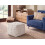 Beliani Pouffe HARNAI Cotton White 4