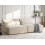 Beliani Modular Sofa 2 Seater HELLNAR Velvet Light Beige 2