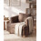 Beliani Armchair RATTVIK Chenille Brown 2